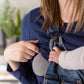 Organic Long Sleeves Breastfeeding Top in Navy