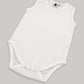 Organic Sleeveless Bodysuit in White