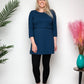 Nursing and Maternity Dress in Navy Recycled Cotton