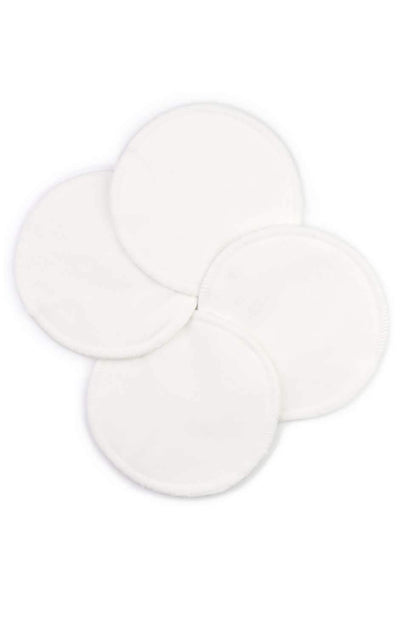 Washable Breastfeeding Pads, White Pads (2 pairs - no wet bag)
